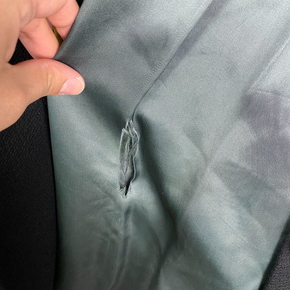 J Crew Thinsulate Wool Peacoat Trench Wool Black Coat Jacket Women's Size 4 - Picture 11 of 12